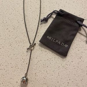 Retired Silpada Lariat Ball Necklace